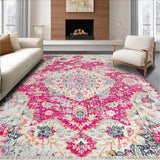 Chic Distressed Abstract Motif(Pink)