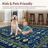 Luxurious Multicolored Tribal Composition(Blue)