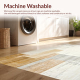 Rustic Modern Shaped Pet Friendly Abstract Beige Cream(Beige)