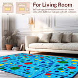 Interactive Round Patterned Accent(Blue)