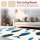 Contemporary Bright Color Splash(Blue)