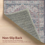 Ultra Soft Area Rug, Non Slip, Stain Resistant, Washable Area Rugs for Living Room, Bedroom, Premium Non-Slip Indoor Décor Washable Microfiber Accent Floor Mat(Gray)