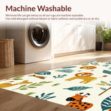 Ultra Soft Area Rug, Non Slip, Stain Resistant, Washable Area Rugs for Living Room, Bedroom, Delightful Animal-Themed Cozy Decor(Ivory)