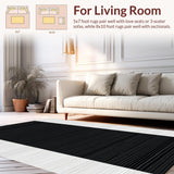 Stylish Striped Modern Graphic Influence(Black)