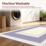 Elegant Lavender Geometric Fusion(Ivory)