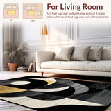 Chic Abstract Geometric Fusion(Black)