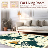 Beige Educational with Dinosaur Silhouettes and World Map(Green)