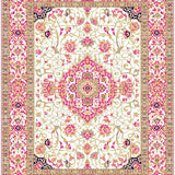 Abstract Geometric Floral(White)