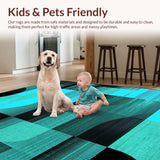 Contemporary Flowing Line Artwork(Blue)