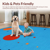 Charming Cartoon Character Motif(Blue)