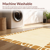 Ultra Soft Area Rug, Non Slip, Stain Resistant, Washable Area Rugs for Living Room, Bedroom, Playful Giraffe Animal Print(Beige)