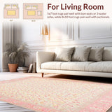 Classic Beige Area Easy Care for Everyday Living(Pink)