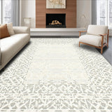 Ultra Soft Area Rug, Non Slip, Stain Resistant, Washable Area Rugs for Living Room, Bedroom, Elegant Plush Textured Decor Piece(Beige)