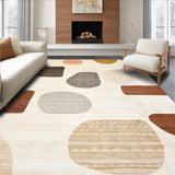 Ultra Soft Area Rug, Non Slip, Stain Resistant, Washable Area Rugs for Living Room, Bedroom, Palomino Beige Spotted Area Modern Abstract Home(Beige)