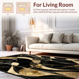 Chic Gold Accented Decorative(Black)