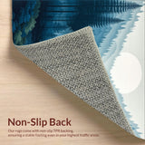 Chic Gray Tiled Motif(Blue)