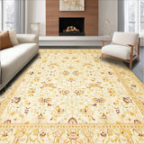Ultra Soft Area Rug, Non Slip, Stain Resistant, Washable Area Rugs for Living Room, Bedroom, Elegant Beige Runner Area(Beige)
