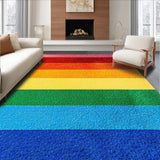 Ultra Soft Area Rug, Non Slip, Stain Resistant, Washable Area Rugs for Living Room, Bedroom, Colorful Kids Room Non-Slip Play Area Carpet(Red)