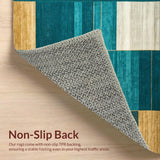 Modern Abstract Area Plush Design(Blue)