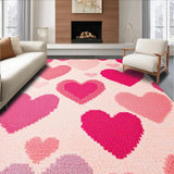 Ultra Soft Area Rug, Non Slip, Stain Resistant, Washable Area Rugs for Living Room, Bedroom, Cute Pink Absorbent Toilet Floor Mat for Dorms(Pink)