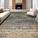 Ultra Soft Area Rug, Non Slip, Stain Resistant, Washable Area Rugs for Living Room, Bedroom, Sleek Contemporary Wildlife Canvas(Gray)