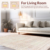 Ultra Soft Area Rug, Non Slip, Stain Resistant, Washable Area Rugs for Living Room, Bedroom, Cute Decor for Girls Room(Pink)