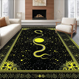 Elegant White Spot Moon Motif(Black)