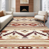 Southwestern High Low with Tribal Design(Brown)