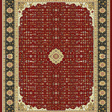 Ultra Soft Area Rug, Non Slip, Stain Resistant, Washable Area Rugs for Living Room, Bedroom, Refined Minimalist Textured Look(Red)