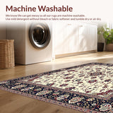 Elegant Beige Oriental Runner Featuring Classic Floral Medallion Motifs(Ivory)