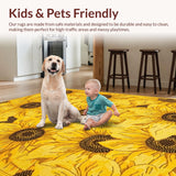 Lively Cozy Floral Tapestry(Yellow)