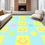 Ultra Soft Area Rug, Non Slip, Stain Resistant, Washable Area Rugs for Living Room, Bedroom, Delightful Pastel Cartoon Visuals(Blue)
