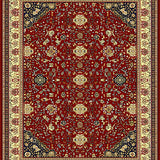 Ultra Soft Area Rug, Non Slip, Stain Resistant, Washable Area Rugs for Living Room, Bedroom, Striking Bold Trellis Composition(Red)