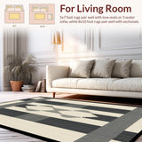 Chic Striped Trellis Motif(Beige)