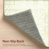Ultra Soft Area Rug, Non Slip, Stain Resistant, Washable Area Rugs for Living Room, Bedroom, & Cream(White)