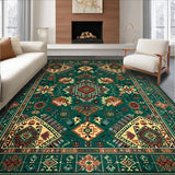 Vintage Floral Textured Print(Green)