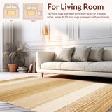 Ultra Soft Area Rug, Non Slip, Stain Resistant, Washable Area Rugs for Living Room, Bedroom, Rustic Tan Animal Print Aesthetic(Beige)