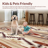 Southwestern High Low with Tribal Design(Brown)