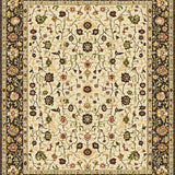 Ultra Soft Area Rug, Non Slip, Stain Resistant, Washable Area Rugs for Living Room, Bedroom, Chic Warm Tones Floral Arrangement(Beige)
