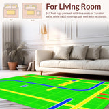 Brightly Colored Route Design(Green)