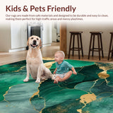 Contemporary Emerald and Gold Fusion(Green)