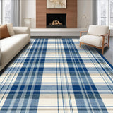 Classic Earth Toned Checker Design(Blue)