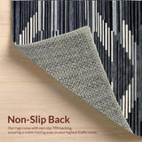 Ultra Soft Area Rug, Non Slip, Stain Resistant, Washable Area Rugs for Living Room, Bedroom, Modern Striking Lattice Aesthetic(Gray)