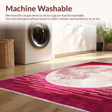 Ultra Soft Area Rug, Non Slip, Stain Resistant, Washable Area Rugs for Living Room, Bedroom, Celestial Gradient Harmony Design(Purple)