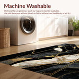 Striking Metallic Marble Impression(Black)