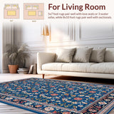 Chic Modern Abstract Floral Fusion(Blue)