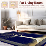 Chic Minimalist Tree Graphics(Blue)