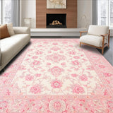 Ultra Soft Area Rug, Non Slip, Stain Resistant, Washable Area Rugs for Living Room, Bedroom, Luxurious Rose Shag Ambiance(Pink)