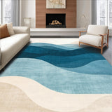 Elegant Blue Toned Artful Design(Beige)