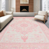 Striking Abstract Pink Color Blocks(Pink)